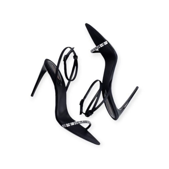 BN Saint Laurent Gloria Sandals in Crepe Satin - Size: US 9; UK 6; EU 39 - Picture 4 of 7